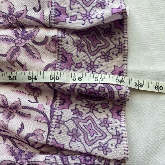 SAYLOR x Anthropologie Purple Printed Ryland Crepe Maxi Dress Size Small - Picture 16 of 16